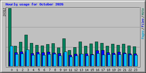 Hourly usage for October 2026